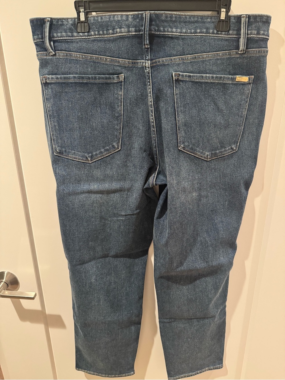 White House Black Market Women's Straight Ankle Jeans - Medium Blue - Picture 3 of 4